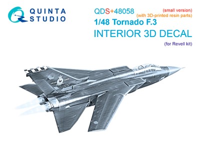 Quinta studio QDS+48058 Tornado F.3 (Revell) (малая версия) 3D Декаль интерьера 1/48