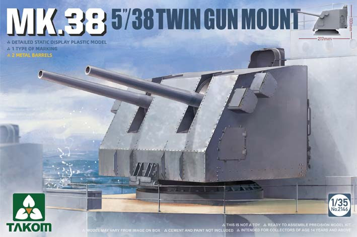 Takom 2146 MK 38 5''/38 TWIN GUN MOUNT 1/35