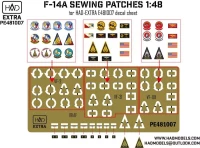 HAD PE481007 F-14A Sewing Patches (PE set) Vol.2 1/48