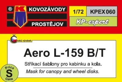 Kovozavody Prostejov EX060 Canopy &amp; wheel mask L-159 B/T 1/72