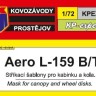 Kovozavody Prostejov EX060 Canopy & wheel mask L-159 B/T 1/72