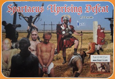Linear-A LA006 Spartacus Uprising Defeat 52 Figures In 12 Poses + Accessories 1/72