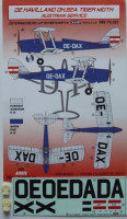Kora Model DEC72312 DH.82A Tiger Moth Austrian Service декали декали 1/72