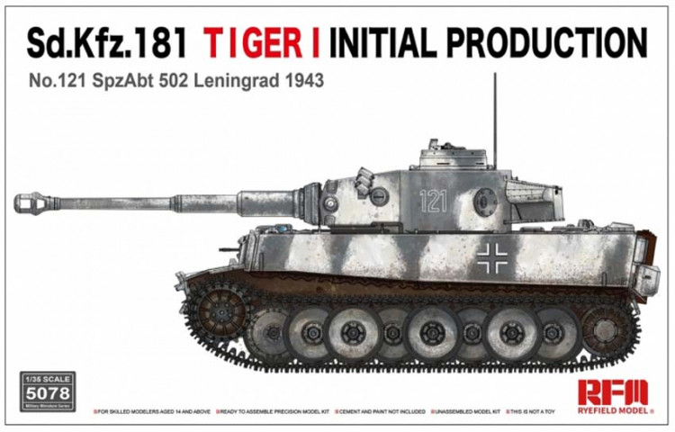 RFM Model RM-5078 Tiger I Initial Production No.121 SpzAbt. 502 Leningrad 1943 1/35