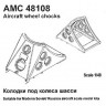 Amigo Models AMG 48108 Aircraft wheel chocks set No.1 (4 pcs.) 1/48
