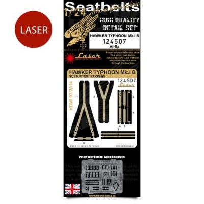 HGW 124507 Seatbelts Hawker Typhoon Mk.IB (LASER) 1/24