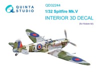 Quinta Studio QD32244 Spitfire Mk.V (Kotare) 3D Декаль интерьера кабины 1/32