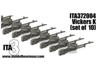 Inside the Armour ITA372004 Vickers K (10 set) 3d-printed a set of ten vickers K guns commonly used on British aircraft 1/72