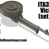 Inside the Armour ITA372004 Vickers K (10 set) 3d-printed a set of ten vickers K guns commonly used on British aircraft 1/72