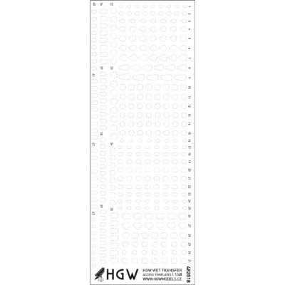 HGW 482018 Rivets - ACCESS templates (wet decals) 1/48