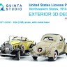 Quinta studio QP+24008 Автомобильные номера США, северо-восточные штаты, 1910-1940 1/24