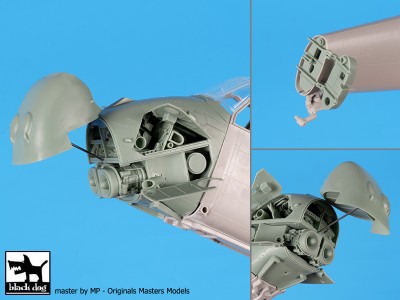 Blackdog A48172 UH-5 Wessex engine + folding tail (ITAL) 1/48