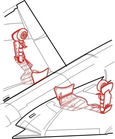 CMK 7125 Hawker Hunter - undercarriage set for REV 1/72
