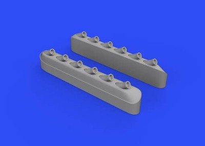 Eduard 648486 BRASSIN 1/48 P-51D exhaust stacks w/ fairing (EDU)