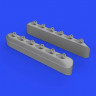 Eduard 648486 BRASSIN 1/48 P-51D exhaust stacks w/ fairing (EDU)