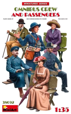 Miniart 38092 Omnibus Crew and Passengers (6 fig.) 1/35