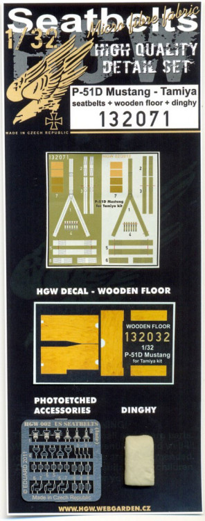 HGW 132071 P-51D Mustang (Seatbelts) 1/32
