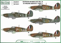 Model Maker Decals D48227 Hawker Hurricane Mk.II/IV in Polish service part 2 1/48