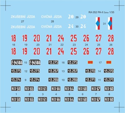 CMK B35097 koda PA-II „Turtle“ – Decal sheet 1/35