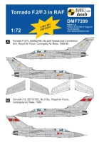 4+ Publications DMKF72009 Decals Tornado F.2/F.3 RAF (AIRF/HAS/ITA) 1/72