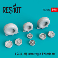 Reskit RS48-0262 B-26 (A-26) Invader колеса type 3 (ICM,HAS) 1/48
