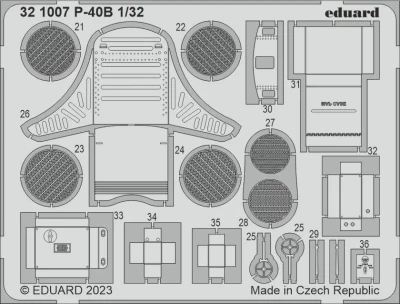 Eduard 321007 SET P-40B (G.W.H.) 1/32