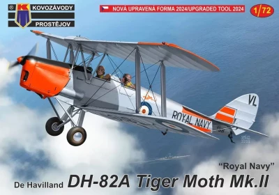 Kovozavody Prostejov 72443 DH-82A Tiger Moth Mk.II Royal Navy (4x camo) 1/72