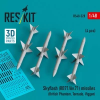 Reskit 48520 Skyflash (RB71/Av.71) missiles (4 pcs.) 1/48