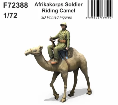 CMK F72388 Afrikakorps Soldier Riding Camel (3D-Print) 1/72