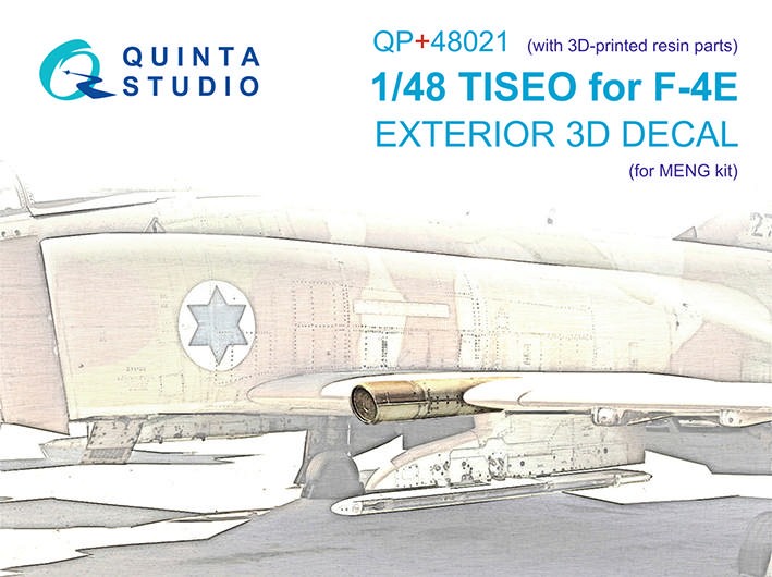 Quinta studio QP+48021 TISEO для F-4E (Meng) (с 3D-печатными деталями) 1/48