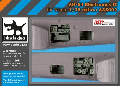 Black Dog BDOA35002 Boeing/Hughes AH-64 electronics II (designed to be used with Takom kits) 1/35