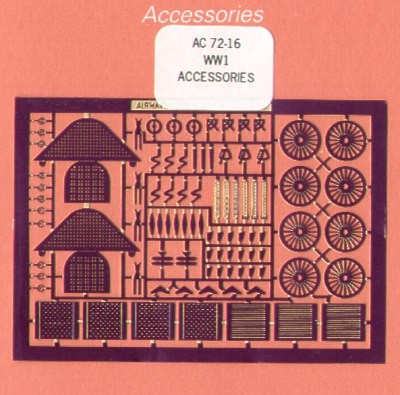 Airwaves (etched) AEC72016 WWI Accessories 1/72