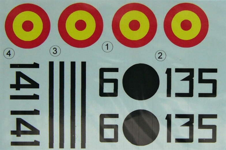 LF Model C4836 Decals Bf 109F-4 over Spain (REV/HAS/ITAL) 1/48