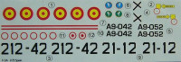 LF Model C72136 Decals F-5A Freedom Fighter Spain (ITAL) Pt.2 1/72