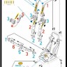 HGW 124523 Seatbelts Sabelt 6 point BLACK (laser) 1/24