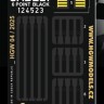 HGW 124523 Seatbelts Sabelt 6 point BLACK (laser) 1/24