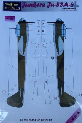 LF Model M3213 Mask Junkers Ju-88A-4 (REV) 1/32