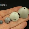 Quinta studio QRV-041 Радиальные клепочные ряды (размер клепки 0.20 mm, интервал 0.8 mm, масштаб 1/32), белые