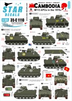 Star Decals 35-C1110 Cambodia # 1. APC M113 ACAV APC in the 1970s 1/35