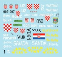 Star Decals 35-C1237 CRO-ARMY # 2. Domovinski Rat / Homeland War 1991-95.T-55A. 1992-93. [Soviet) 1/35