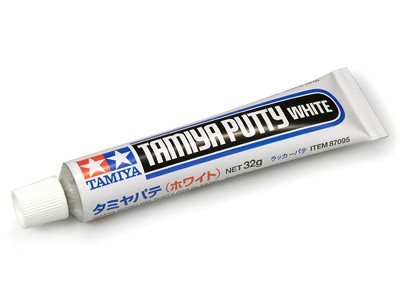 Tamiya 87095 Шпаклевка белая (Basic Type) (время заст. 1мм-1ч) 32гр. тюбик (Putty)
