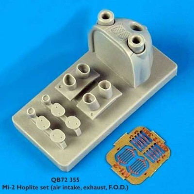 QuickBoost QB72355 Mi-2 Hoplite set (air intake, exhaust, F.O.D.) 1/72