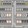 Eduard 32517 F-16 placards