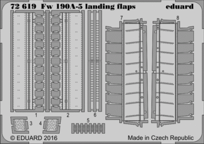 Eduard 72619 Fw 190A-5 landing flaps 1:72