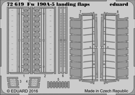 Eduard 72619 Fw 190A-5 landing flaps 1:72