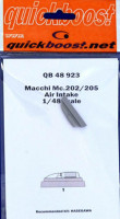 Quickboost QB48 923 Macchi Mc.202/205 air intake (HAS) 1/48