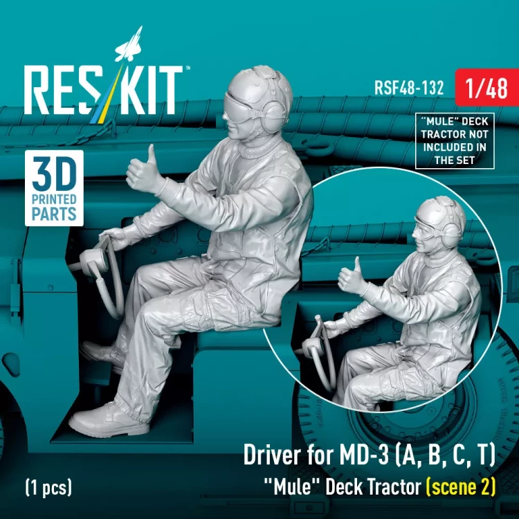Reskit F48132 Driver for MD-3 (A,B,C,T) Deck Tractor Typ 2 1/48