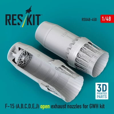 Reskit U48450 F-15 (A,B,C,D,E,J) open exh.nozzles (GWH) 1/48