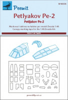 Peewit PW-M48008 1/48 Canopy mask Petlyakov Pe-2 (ZVEZDA)