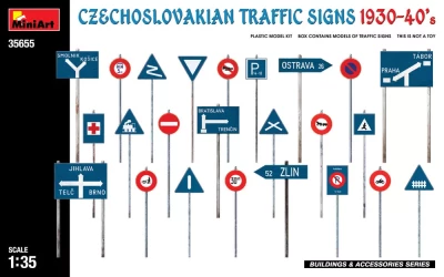 Miniart 35655 Czechoslovakian Traffic Signs 1930-40's 1/35